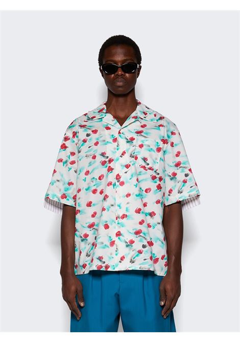 camicia a fiori uomo multicolor in cotone MARNI | CUMU0287QY UTC325REW01
